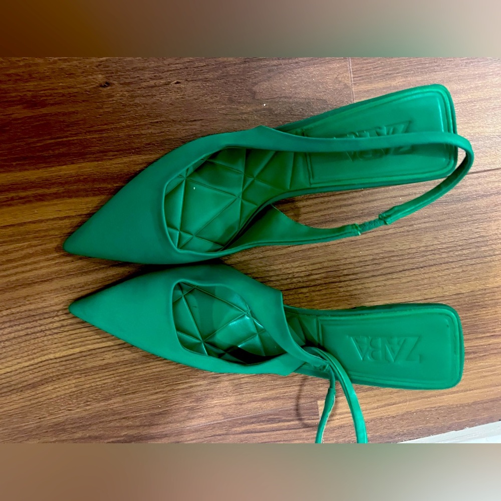 Green Zara Slingback